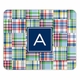 boatman geller madras patch blue mouse pad
