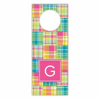 boatman geller madras patch bright wine tags