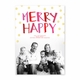 boatman geller merry happy pink & red photocard