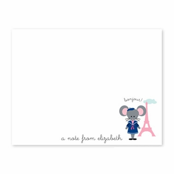 boatman geller mimi in paris small flat notecard