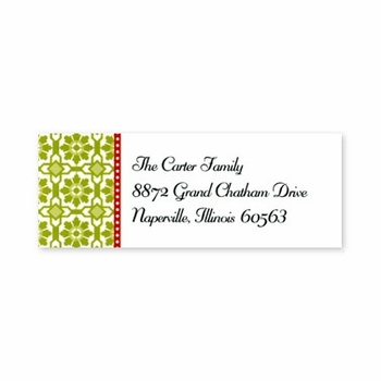 boatman geller mosaic green address labels