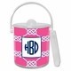 boatman geller nautical knot raspberry ice bucket