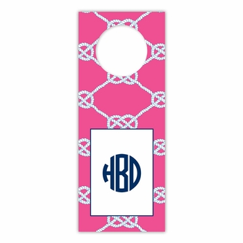 boatman geller nautical knot raspberry wine tags