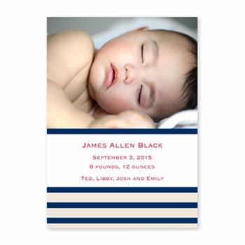 boatman geller nautical stripe photocard