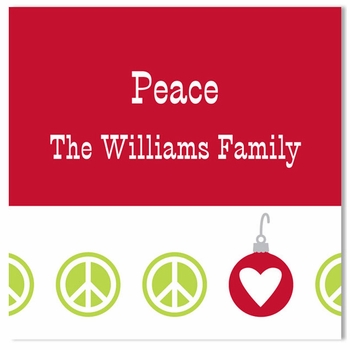 boatman geller peace repeat holiday sticker