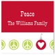 boatman geller peace repeat holiday sticker