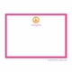 boatman geller peace sign orange flat notecard