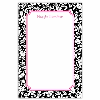 boatman geller petite flower midnight notepad