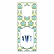 boatman geller pineapple repeat teal wine tags