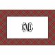 boatman geller plaid red disposable placemats