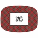 boatman geller plaid red platter