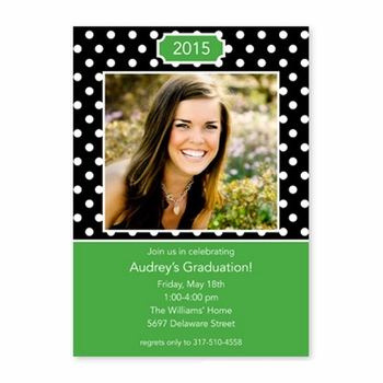 boatman geller polka dot black flat photocard