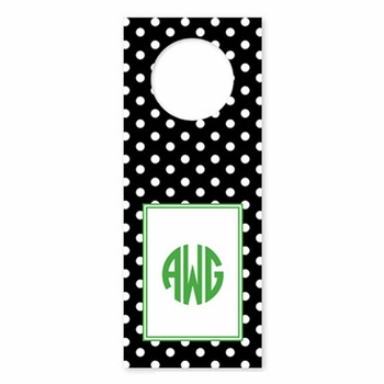 boatman geller polka dot black wine tags