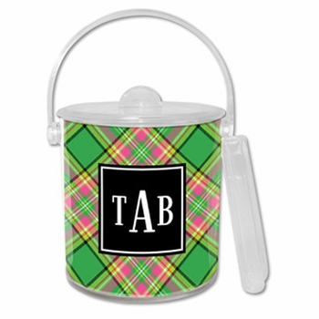 boatman geller preppy plaid ice bucket