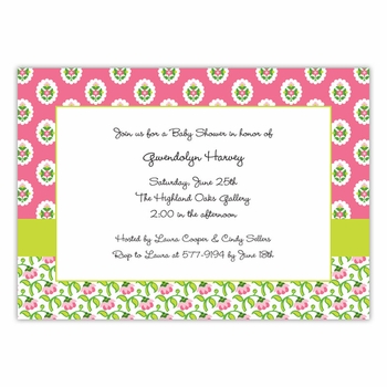 boatman geller provincial pink large flat notecard