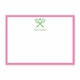 boatman geller racquets crossed kelly flat notecard