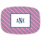 boatman geller repp tie pink & navy platter
