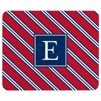 boatman geller repp tie red & navy mouse pad