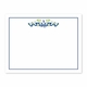 boatman geller ribbon navy small flat notecard