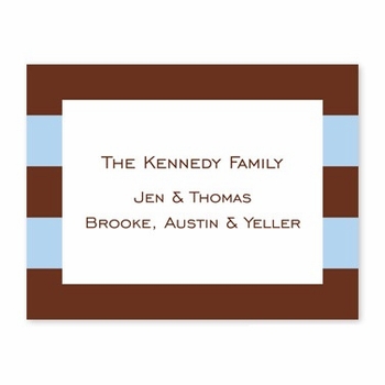 boatman geller rugby blue & brown calling card