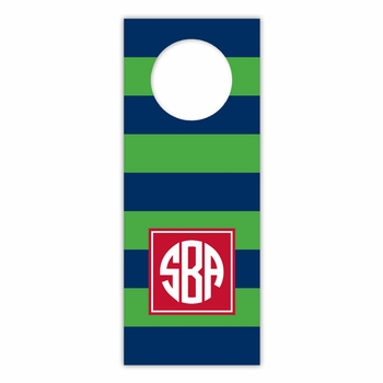 boatman geller rugby navy & kelly wine tags