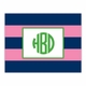 boatman geller rugby navy & pink foldover note