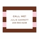 boatman geller rugby pink & brown calling card