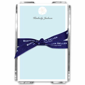 boatman geller sand dollar acrylic note sheets
