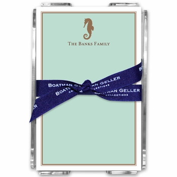 boatman geller seahorse acrylic note sheets