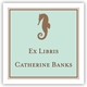 boatman geller seahorse square sticker