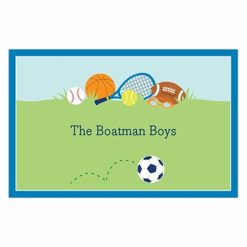 boatman geller sports boy disposable placemats