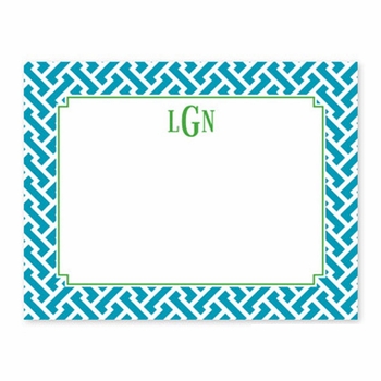 boatman geller stella turquoise small flat notecard