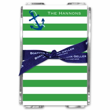 boatman geller stripe anchor acrylic note sheets