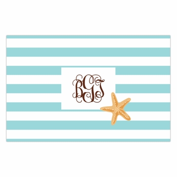 boatman geller stripe starfish disposable placemats
