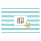 boatman geller stripe starfish disposable placemats