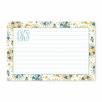 boatman geller suzani gold recipe card