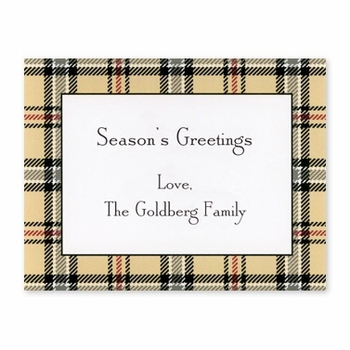 boatman geller town plaid calling card