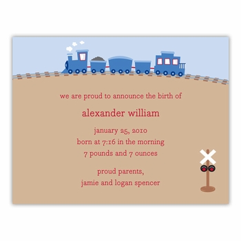 boatman geller train small flat notecard