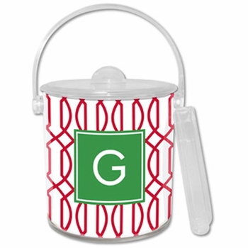 boatman geller trellis reverse cherry ice bucket