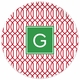 boatman geller trellis reverse cherry plate