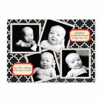 boatman geller vintage collage black photocard