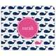 boatman geller whale repeat navy mouse pad