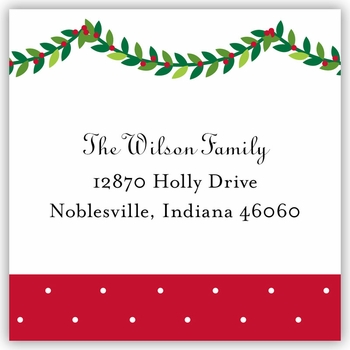 boatman geller wreath square sticker