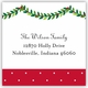 boatman geller wreath square sticker