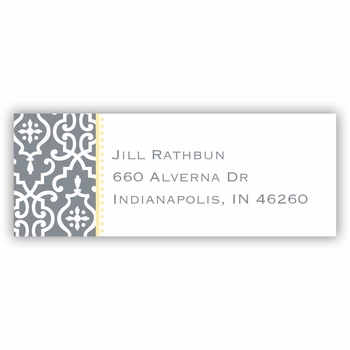 boatman geller wrought iron gray address labels