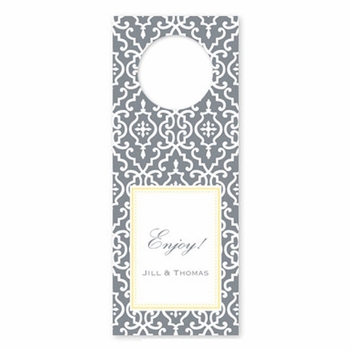 boatman geller wrought iron gray wine tags
