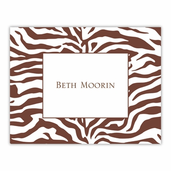 boatman geller zebra chocolate foldover notes