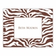 boatman geller zebra chocolate foldover notes