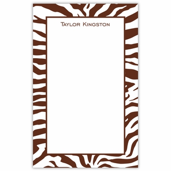 boatman geller zebra chocolate notepad