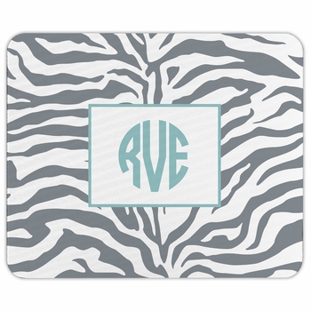 boatman geller zebra gray mouse pad